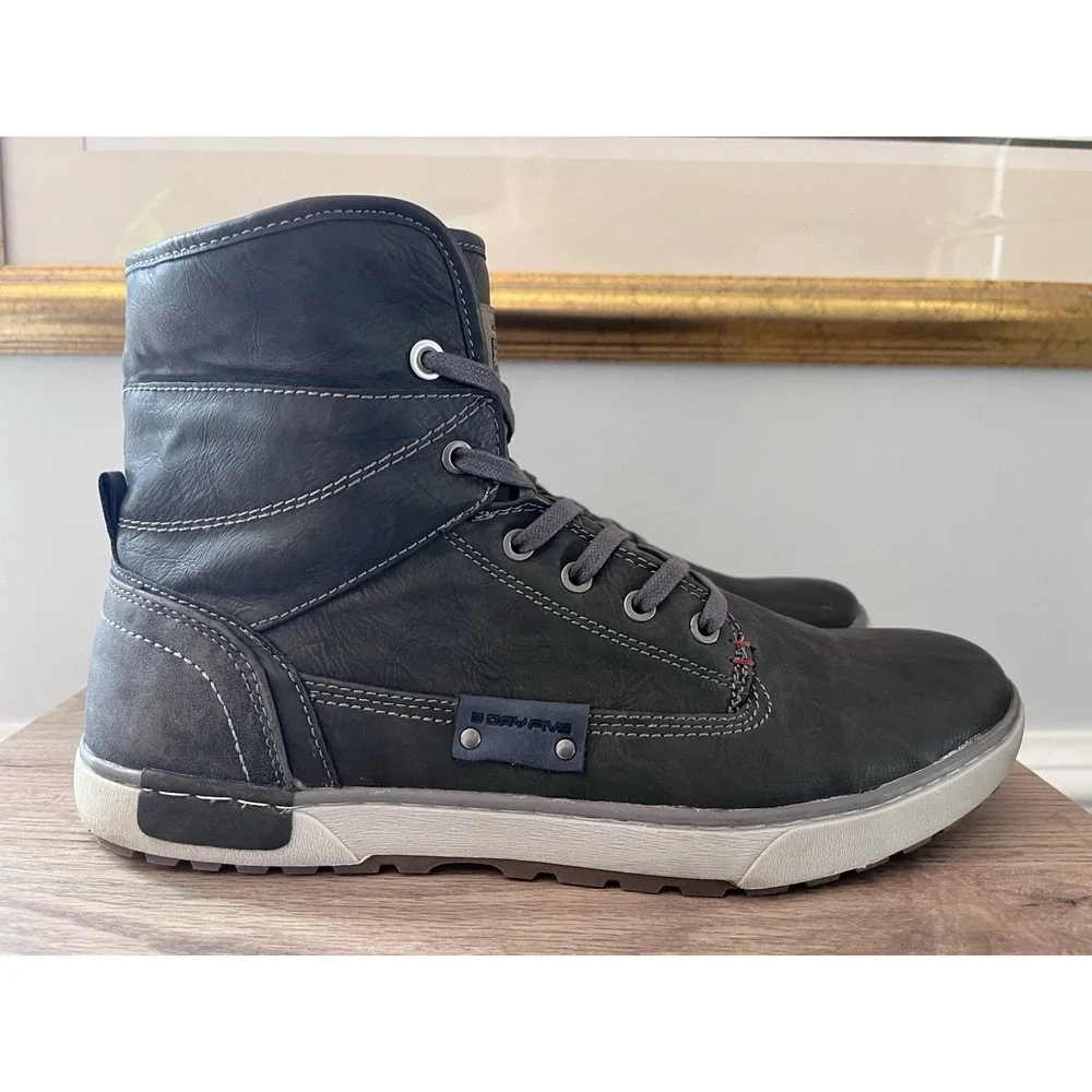 Day Five Shoes Boots Gray High Top Shoes Men's 12 Mervin Lace Up M1